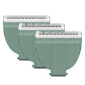 Audoc 3PCS Replacement Blades for Meridian Trimmer,Hygienic Ceramic Hair Replacement Blades for Meridian Body Trimmer (Onyx & Sage),Green