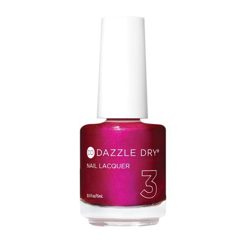 Dazzle Dry Nail Lacquer (Step 3) - Kaleidoscope - A full coverage metallic fuchsia. Full coverage metallic. (0.5 fl oz)