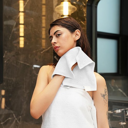 CottonsClout 100% Ring Spun Cotton Washcloths 12Lx12W – Pack of 24 | Lightweight, Fast‑Dry, Everyday Utility Cloths for Kitchen & Home (White)