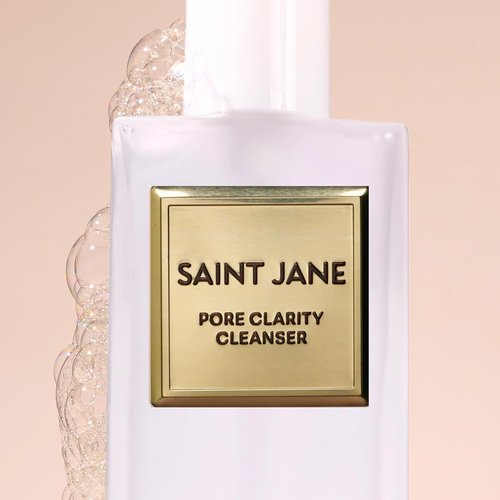 Saint Jane Pore Clarity Cleanser - Hyaluronic & Flower Acid Formula | Luxury Floral-Infused Skincare (4oz | 120ml)