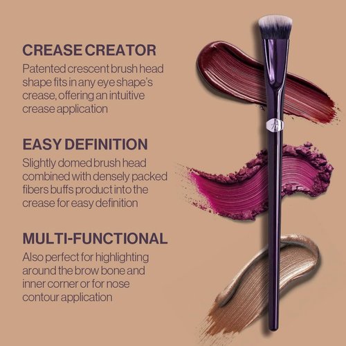Anisa Beauty Eye Crescent Crease Brush – Precision Eye Brush for Blending and Defining Crease and Contours – Soft, Synthetic Fibers for Eyeshadow Application
