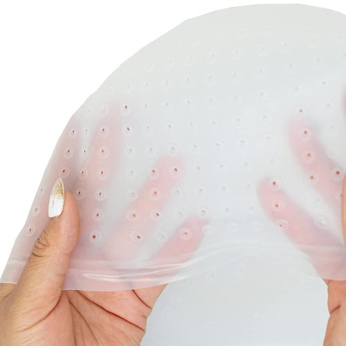 Skiennix Silicone Highlight Cap Set - Professional Reusable Hair Coloring Tool with Hook | Unisex