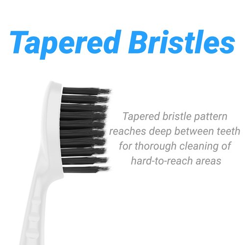 Replacement Brush Heads for Burst Original & Pro Sonic Electic Toothbrushes, 5 Count with Travel Covers, White for Adults