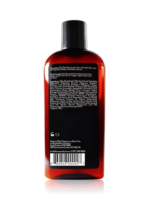 Brickell Men's Aftershave Balm - Natural & Organic Instant Relief for Razor Burn | 4 Ounce, Unscented