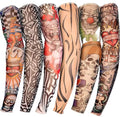Multicolor Temporary Tattoo Sleeves for Men - Stretchable Sun Protection Arm Covering