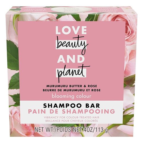 Love Beauty And Planet Blooming Color Shampoo Bar - Murumuru Butter & Rose for Color Treated Hair | 4 oz