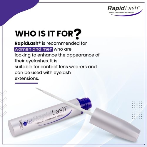 RapidLash Eyelash Enhancing Serum with HEXATEIN 1 Complex – Lash Serum for Eyelashes Conditioning & Hydrating – Longer-Looking, Fuller and Thicker Appearing Lashes – 3 mL / 0.1 fl oz