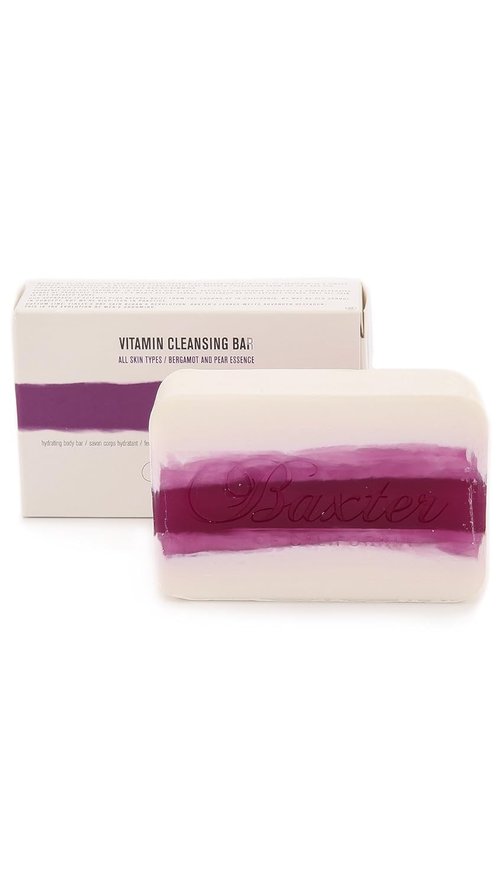 Baxter of California Vitamin Cleansing Bar - Nourishing Bergamot & Pear Scented Soap