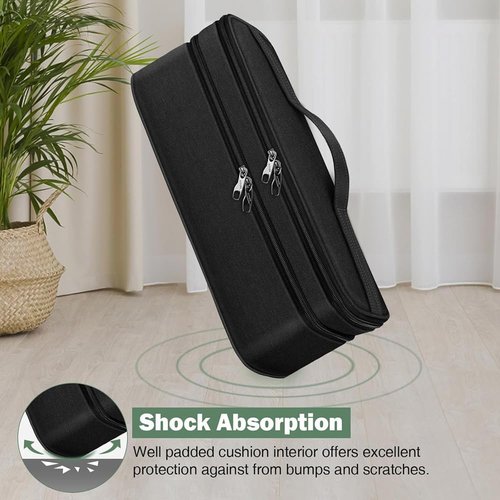 Cruise Essentials 2026 Hair Tools Travel Bag Compatible for Shark Flex Style Dyson Airwrap, Hair Dryer Storage Travel Case, Haircare Accessories Organizer Double Layer Design & Shock Absorption