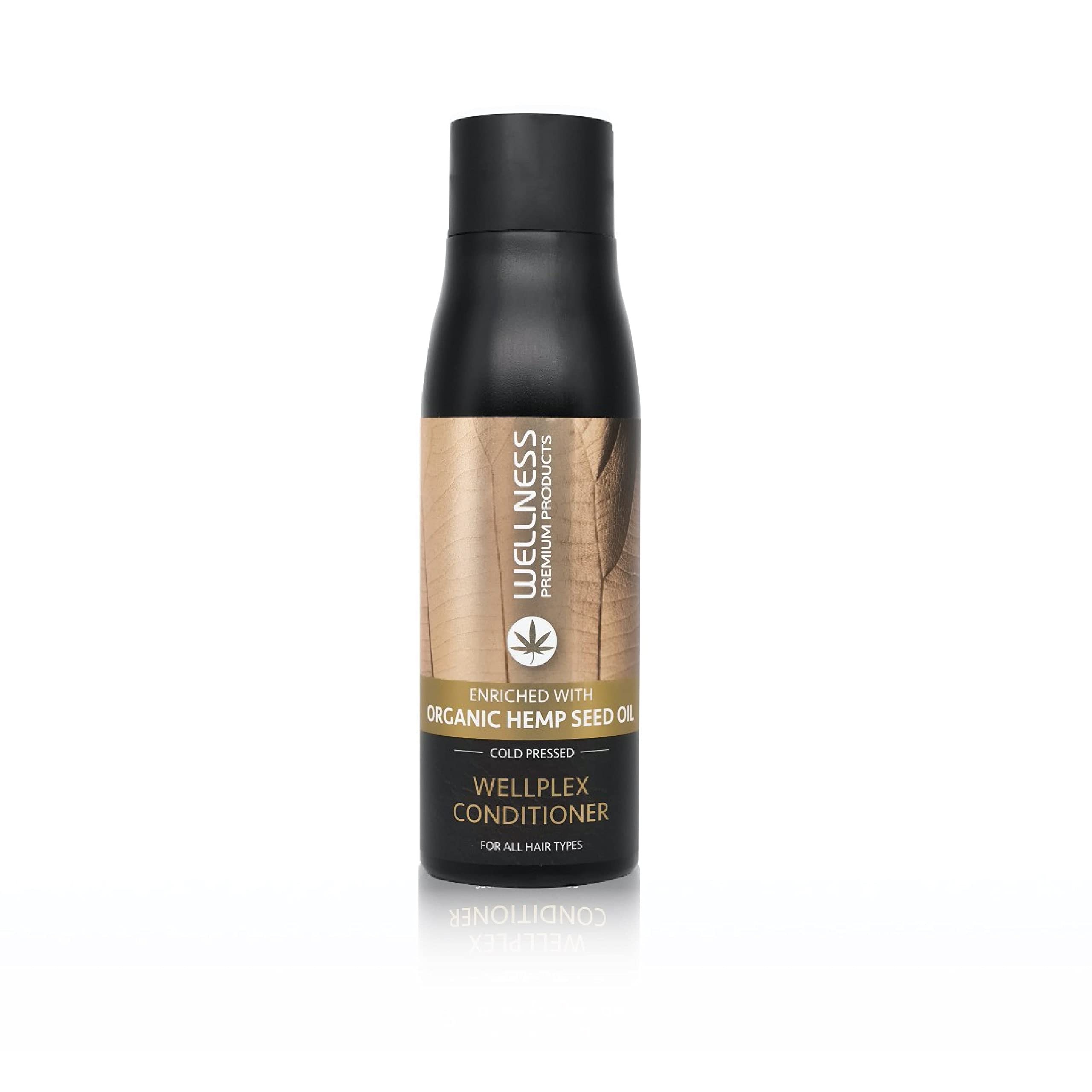 Wellness Premium Wellplex Hemp Infused Rejuvenating Conditioner | Deep Repair & Hydration for Damaged, Color-Treated Hair | Organic Formula with Hyaluronic Acid & Fiberplex | Vegan 500ml