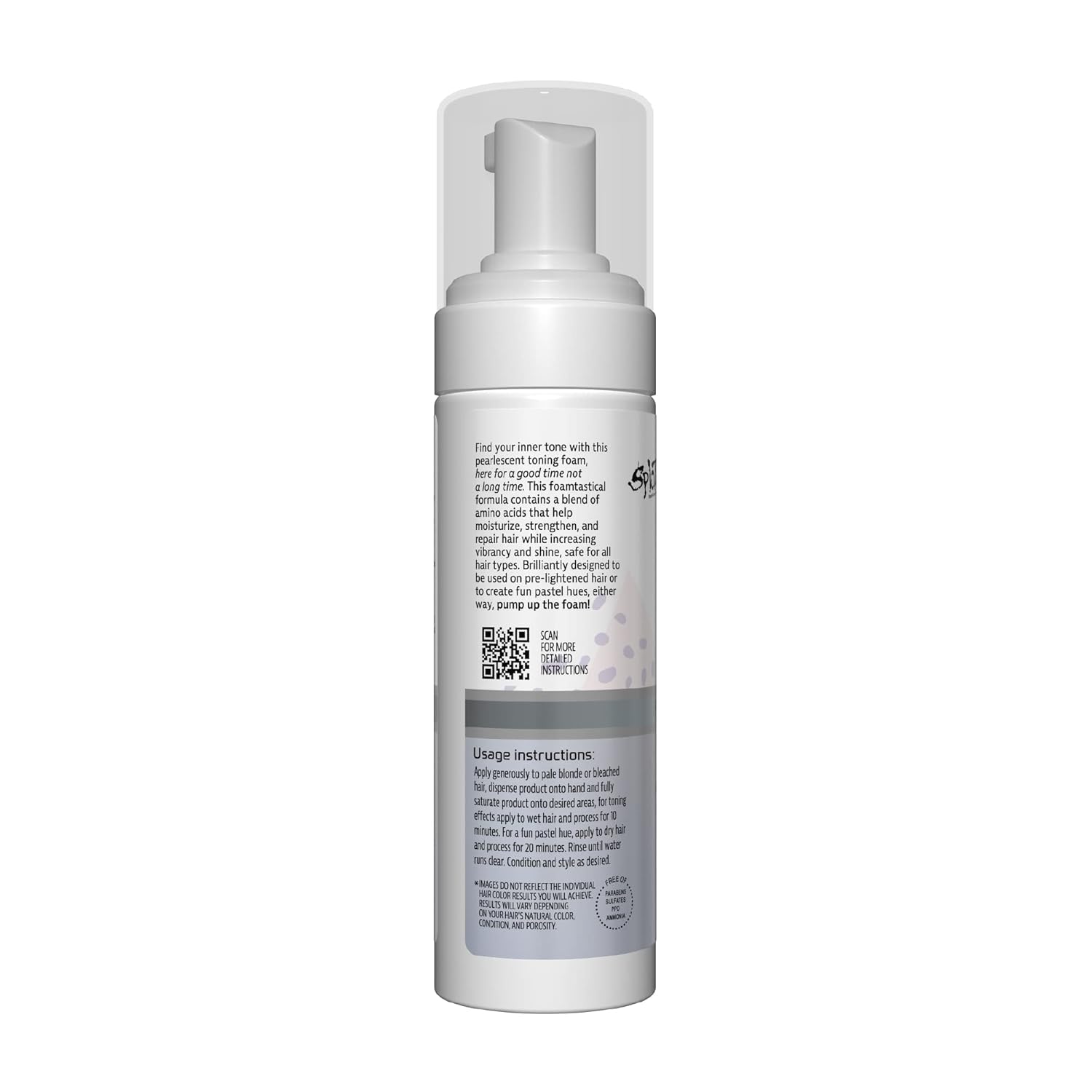 Splat Brilliant Toning Foam - Platinum Blonde Hair Toner | Lasts Up to 10 Washes, Vegan & Cruelty-Free, 5 oz.