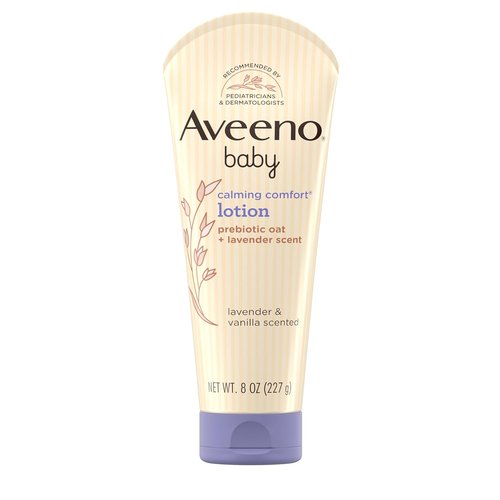 Aveeno Baby Calming Comfort Lotion - Moisturizing with Lavender & Vanilla, 8 fl. oz | Non-Greasy & Natural