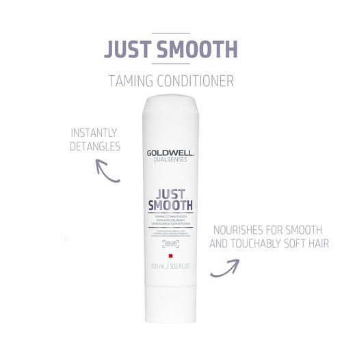Goldwell Dualsenses Just Smooth Conditioner - Anti-Frizz & Humidity Control for Silky Hair