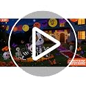 5 Ft Day of the Dead Inflatable Decor with LED Lights for Halloween & Yard