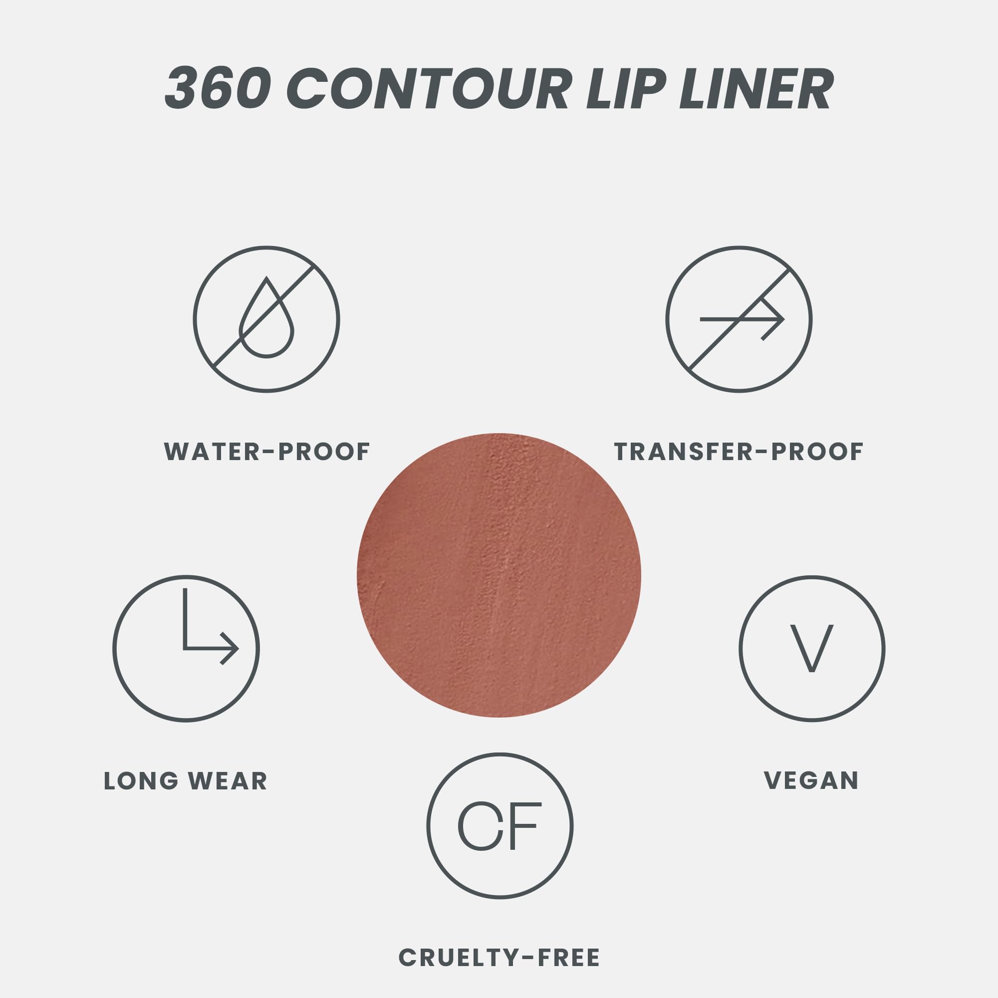 Wonderblading Lip Stain Peel Off Masque (Lovely) with 360 Contour Lipliner (Saddle)