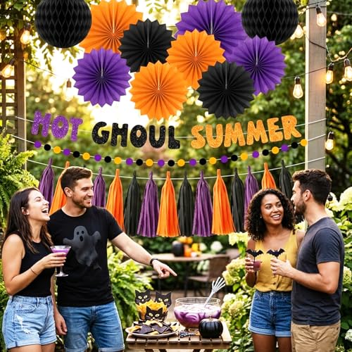 Halloween Summer Party Decorations Set - 26 Pieces for Spooky Events