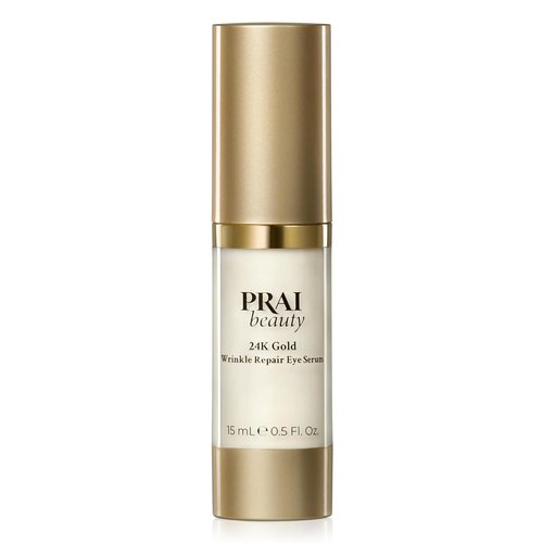 PRAI Beauty 24K Gold Eye Serum - Anti-Aging Wrinkle Repair Formula - 0.5 Oz