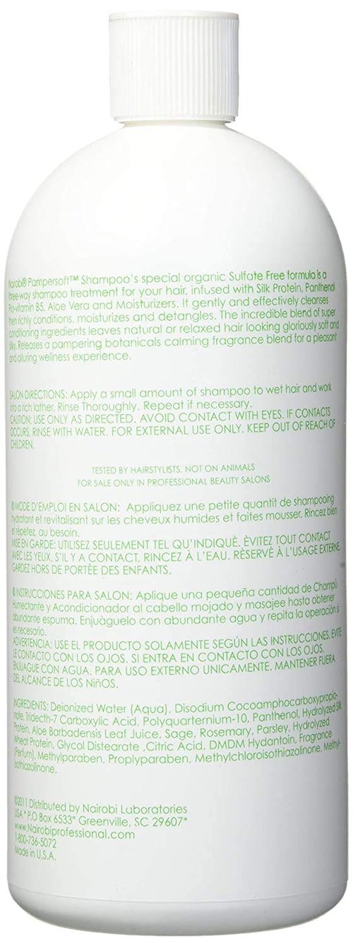 Nairobi Pamper Moisturizing Conditioning Shampoo 32 oz. Shampoo Unisex
