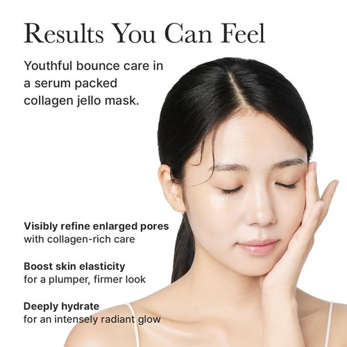 ARENCIA Red Collagen Jello Mask - Plump & Hydrating Overnight Hydrogel Mask for Dry Skin | 4 Pack
