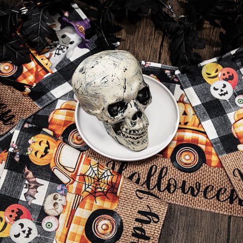 Vesici 4-Piece Double-Sided Halloween & Thanksgiving Placemats - Truck Variation