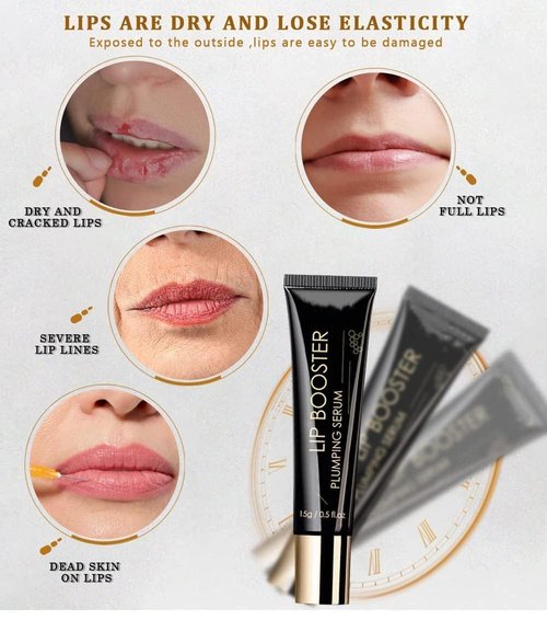 Skiennix Collagen Lip Booster Serum - Plumping & Anti-Wrinkle Treatment for Youthful Lips