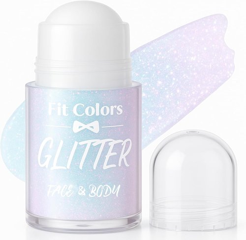 Skiennix Body Glitter Gel - Holographic Mermaid Sequins Liquid Eyeshadow | Sparkling Pink 1 oz