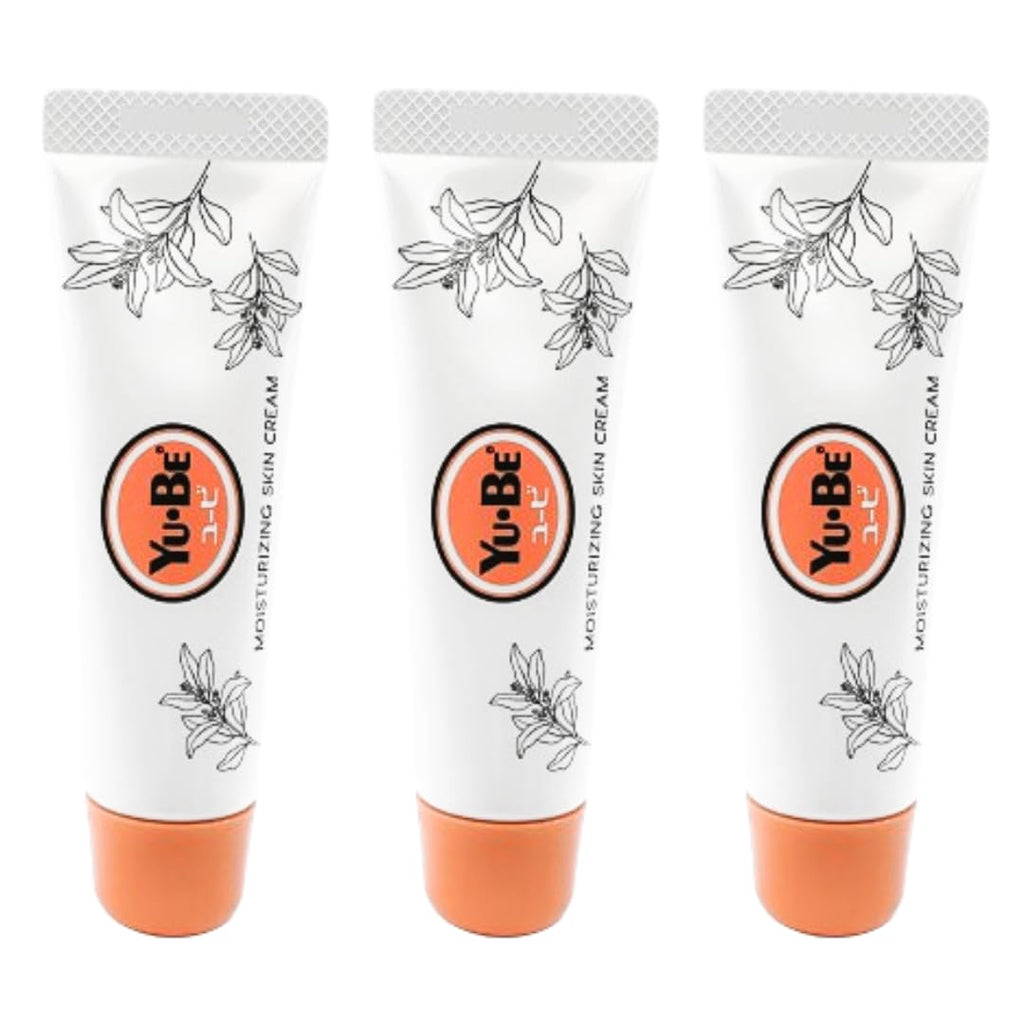 Yu-Be Moisturizing Skin Cream (Trio) - Hydrating Cream for Night & Day | Relieving Moisturizer for Dry Skin | Safe for Face & Body | Softens Hands & Feet | Vegan | Paraben Free (1 fl oz/28mL x 3)
