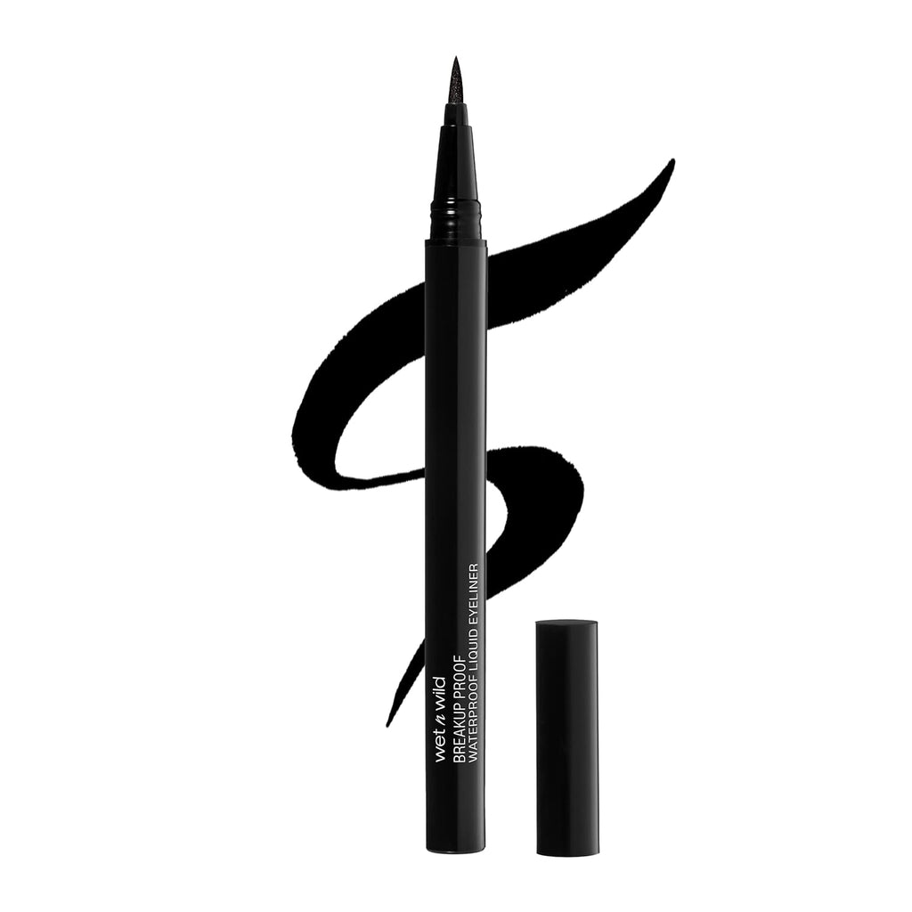 Wet n Wild Mega Last Liquid Eyeliner - Waterproof, Ultra-Fine Brush, 16-Hour Wear | Cruelty-Free & Vegan - Black