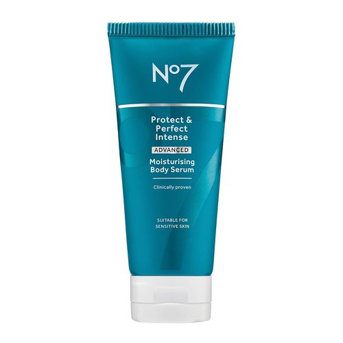 No7 Protect & Perfect Intense Advanced Body Serum - Anti-Aging Hydration with Hyaluronic Acid & Argan Oil - 6.7 oz Skin Firming Moisturizer
