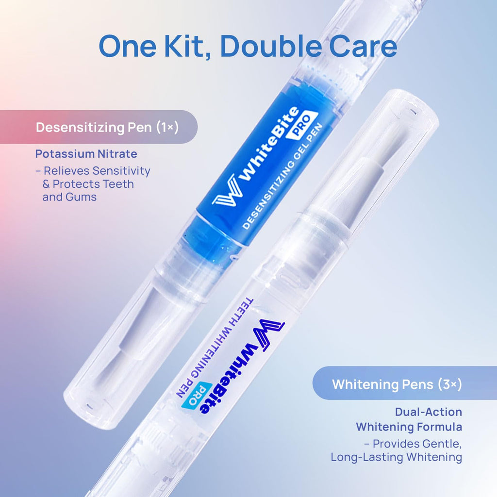 Whitebite Pro Vertical Dual LED Teeth Whitening Kit with Charging Dock – Professional at-Home Dental Whitening Machine with Pens, Tooth Stain Remover for Sensitive Teeth, Travel-Friendly Oral Hygiene