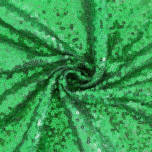 Green Sequin Table Runner 4 Pack 12x72 Inches for Wedding Party Decor