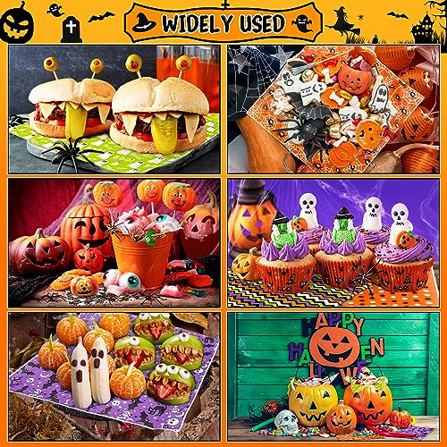 Halloween Theme 240 Sheets Wax Paper Sheets - Food Basket Liners & Wraps, 12x12 Inch