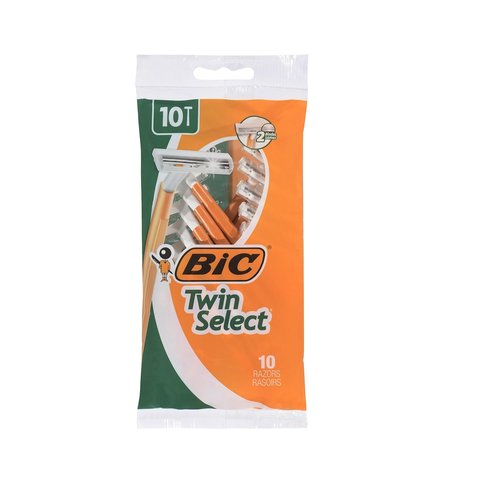 Bic Twin Select Mens Razors, 10 Count (Pack of 5)