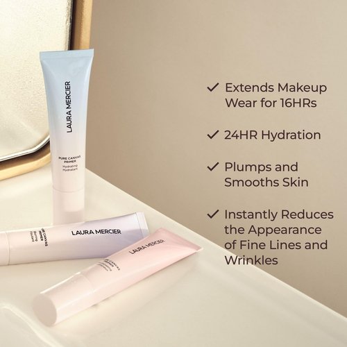Laura Mercier Pure Canvas Primer - Hydrating & Blurring Formula for Extended Makeup Wear | 1.01 Ounce