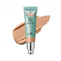 IT Cosmetics CC+ Cream Natural Matte - Poreless Full Coverage Foundation With SPF 40 | 16HR Shine Control - 1.08 fl oz