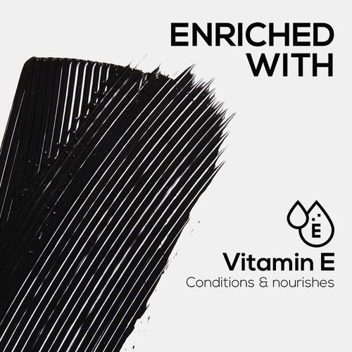 Renee Midnight Mascara - Unique 360-Degree Wand for Clump-Free Volume & Length, Darkest Black