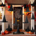 Halloween Witch Hats - Black Hanging Porch Decor for Halloween