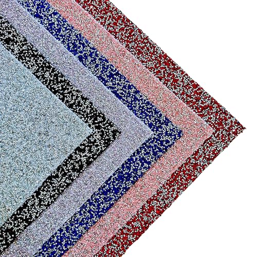 Black Glitter Rhinestone Table Mat - 12x18 Inch Rectangular Diamond Placemat for Party Decor - Variation of THIS listing
