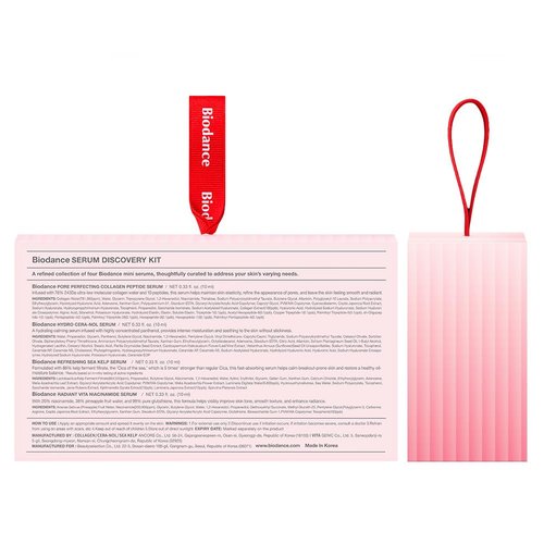 BIODANCE Serum Discovery Set: 4 Mini Serums Set, Korean Skin Care with Collagen Peptide, Ceramide Panthenol, Sea Kelp, Vitamin C Niacinamide, Valentines Day Gifts for Her, Skin Care Set