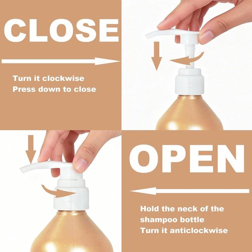 Redken Shampoo & Conditioner Pump - 1L/33.8 Fl Oz Bottle Dispenser | 2-Pack for Easy Dispensing