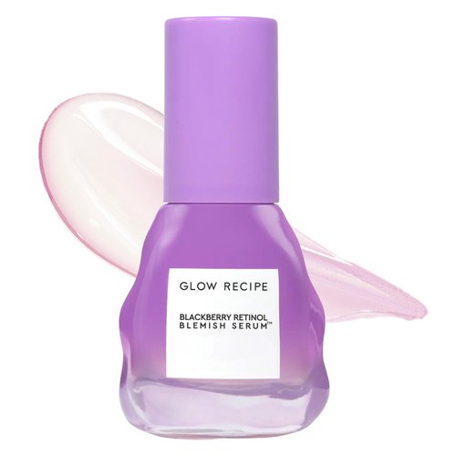 Glow Recipe Gentle Blackberry Retinol Night Serum - Anti Aging Korean Face Serum for Sensitive Skin + Hydrating Triple Retinoids & Glycerin to Clarify Blemishes, Smooth Texture, Lines & Wrinkles, 30ml