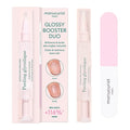 Manucurist Japanese Manicure Kit - Natural Glycolic Exfoliating Peel & Nail Buffer Block | Achieve Shiny Nails Without Polish
