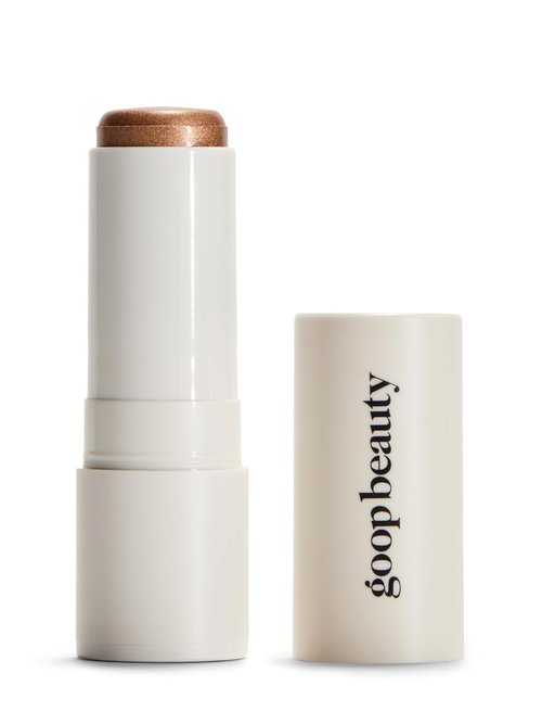Goop Beauty Glow Skin Highlighter Stick - Multi-Use Pearlescent Highlighter | Cool-Toned Bronze | 0.28 oz