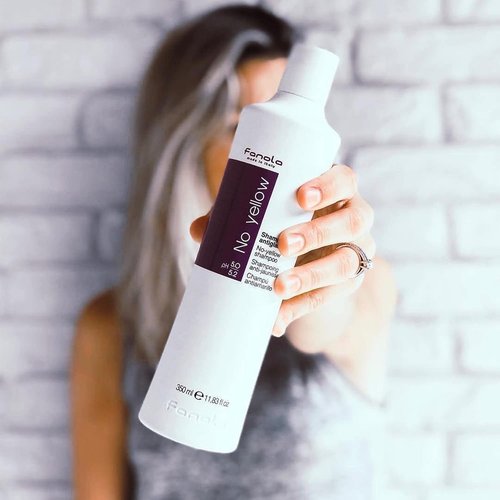 Fanola No Yellow Purple Shampoo - Color Depositing Formula for Blondes & Grey Hair - 33.8 Fl oz / 2 Pack