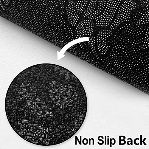Purple Bat Non Slip Area Rug 3x5 Halloween Safari Animal Floor Mat