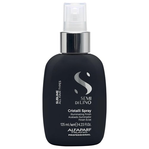 ALFAPARF MILANO Semi Di Lino Sublime Cristalli Smoothing Spray - Lightweight Hair Oil Serum for Glossy Shine - 4.23 fl oz