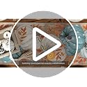 13x72 Inch Blue Fall Table Runner - Polyester Home Decor for Parties & Dining