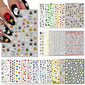 All Seasons Holiday Nail Stickers Pack - 24 Sheets for Year-Round Nail Art