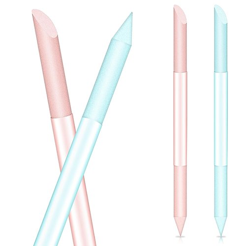 Skiennix Glass Cuticle Pusher Set - Double-Sided Cuticle Remover Tools for Perfect Manicure | 2 Pieces