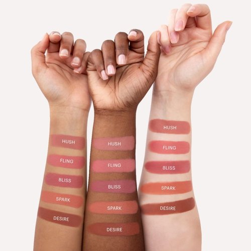 Glo Skin Beauty Cream Blush Stick (Hush) | 3-in-1 Multitasking Long-Wear Cheek, Lips + Lids Stick | Packed with Skincare Benefits